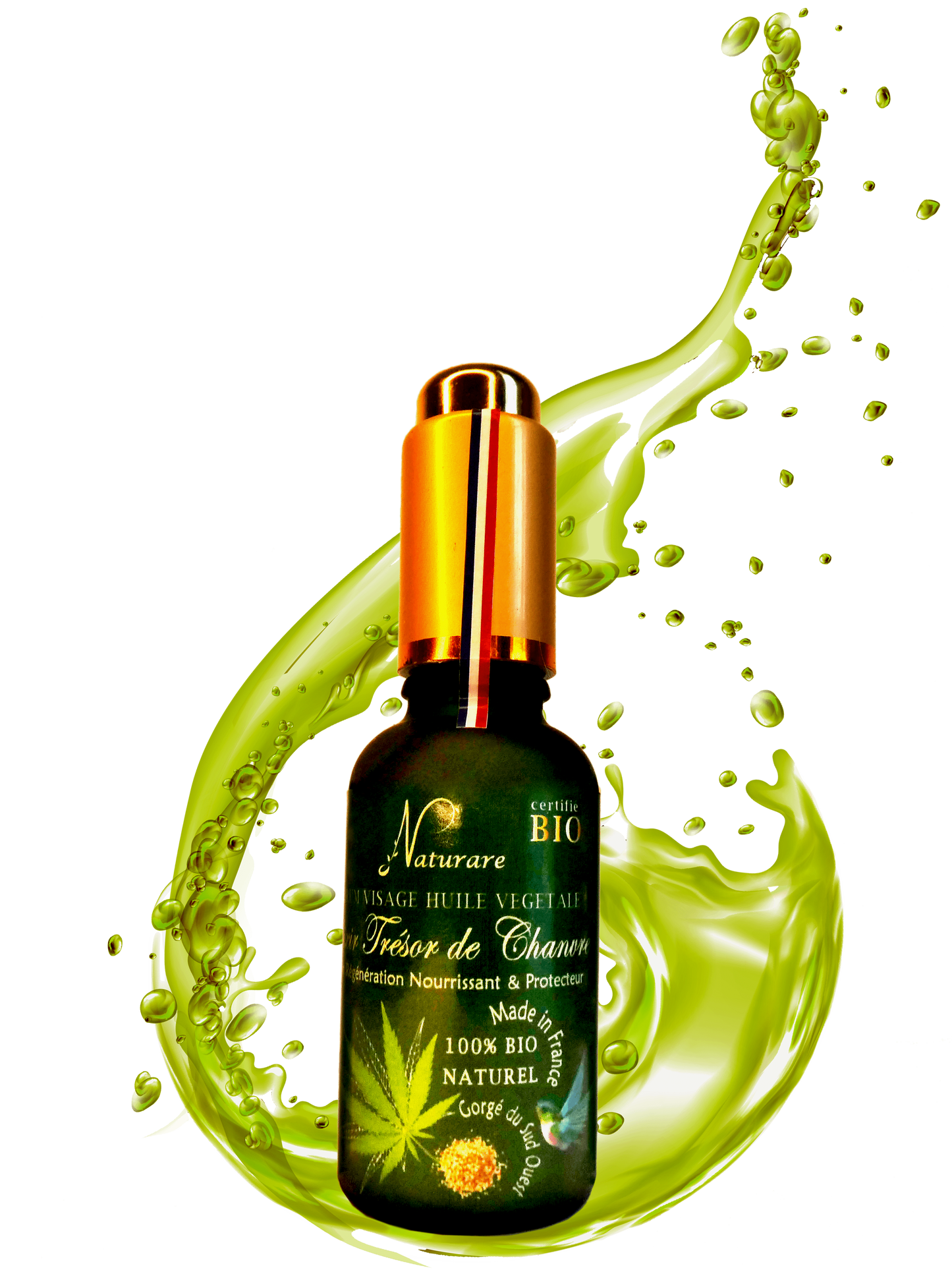 DROP - ELIXIR TRESOR DE CHANVRE BIO - Huile Végétale, Compléments Alimentaire