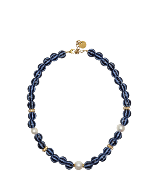 💎 Collier Mary – Bleu